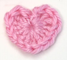 Love Heart free crochet pattern back to school kisses home security preschool okay reassurance