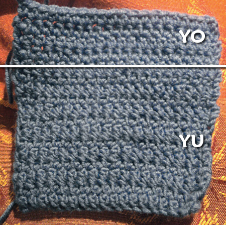yarn over vs yarn under