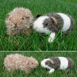 Fuzzy Guinea Pig amigurumi crochet pattern