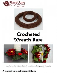 (image for) Crocheted Wreath Base DONATIONWARE crochet pattern