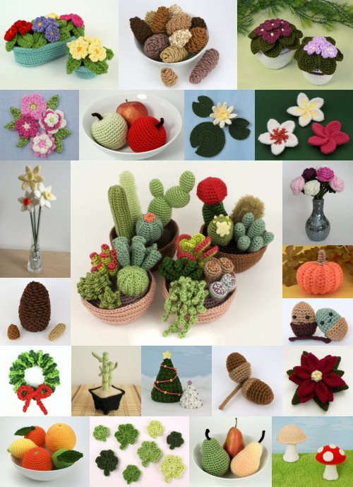 PlanetJune Plant-Along CAL crochet pattern options