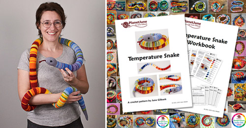 Temperature Snake crochet pattern by PlanetJune