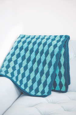 Idiot's Guides: Crochet by June Gilbank - Rolling Waves Blanket pattern
