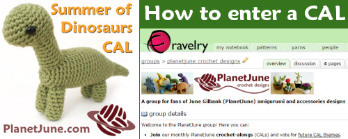 PlanetJune Summer of Dinosaurs CAL: How to Enter a CAL