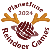 PlanetJune Reindeer Games 2024 logo