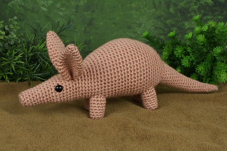 Aardvark amigurumi crochet pattern by PlanetJune