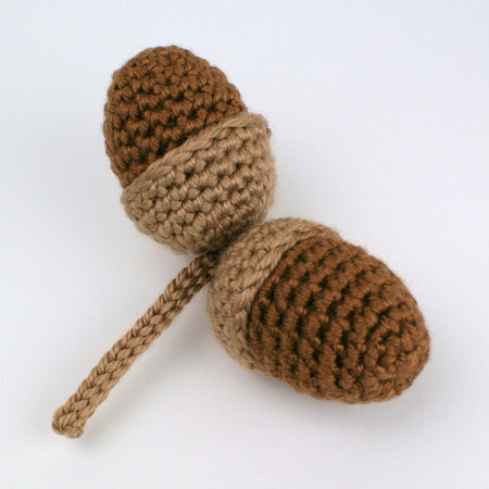 amigurumi acorns by planetjune