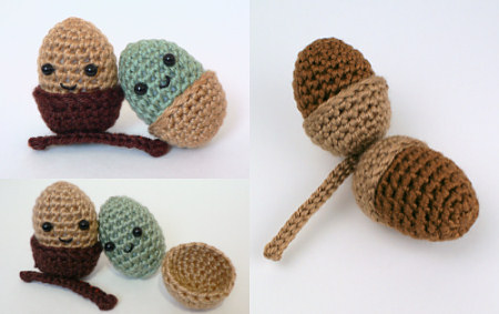 amigurumi acorn crochet pattern by planetjune