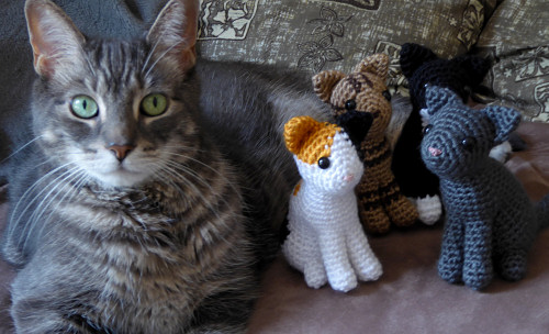 AmiCats amigurumi cat crochet patterns by PlanetJune