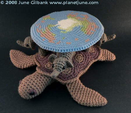 crocheted Discworld by planetjune