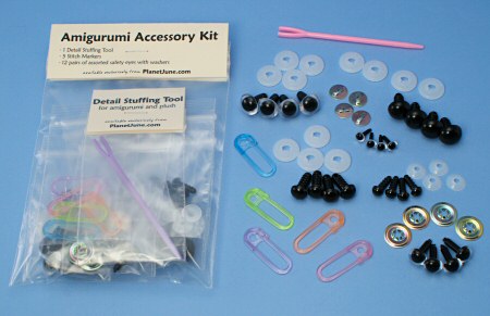 Amigurumi Accessory Kit (eyes, stitch markers, stuffing tool) by PlanetJune