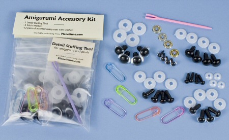 Amigurumi Accessory Kit (eyes, stitch markers, stuffing tool) by PlanetJune