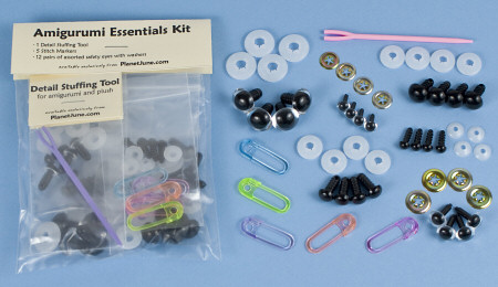 Amigurumi Essentials Kit (eyes, stitch markers, stuffing tool) by PlanetJune