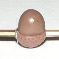 polymer clay acorn bead