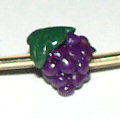 polymer clay grapes bead