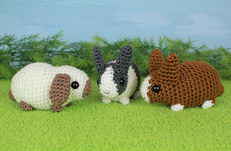 Baby Bunnies 2 Expansion Pack crochet pattern by PlanetJune
