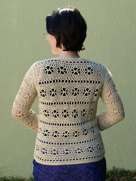 crocheted bamboo cardigan by planetjune