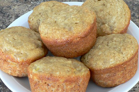 low fat banana muffins