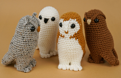owl collection crochet pattern with barn owl expansion pack by planetjune