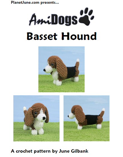 AmiDogs Basset Hound amigurumi crochet pattern by PlanetJune