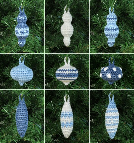 christmas baubles crochet pattern by planetjune