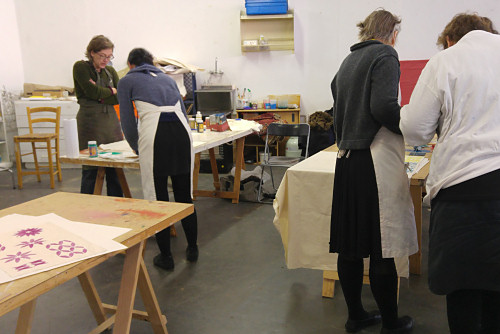 block printing workshop