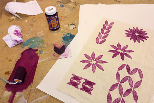 block printing workshop