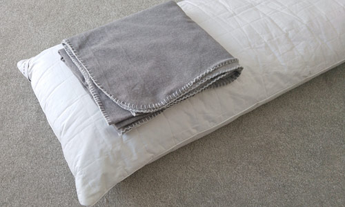 fleece body pillowcase with crocheted trim by planetjune