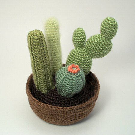 crocheted cactus collection 2 by planetjune