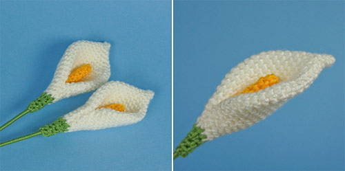 Calla Lily / Peace Lily crochet pattern by PlanetJune