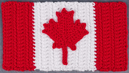 Canadian Flag crochet pattern by PlanetJune
