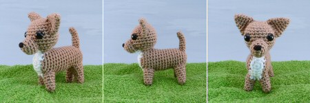 crocheted chihuahua by planetjune