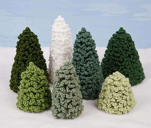 Christmas Trees Set 2 crochet pattern by PlanetJune