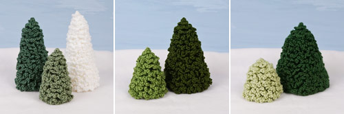 Christmas Trees Set 2 crochet pattern by PlanetJune