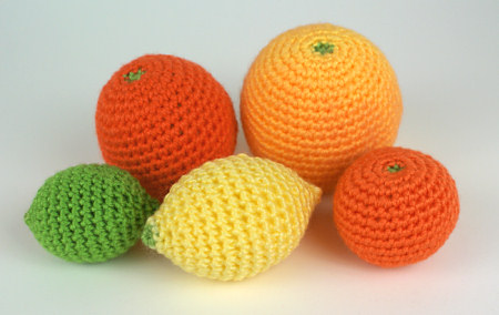 amigurumi citrus collection by planetjune