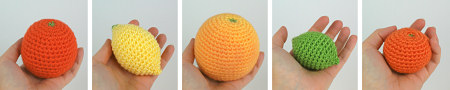 amigurumi citrus collection by planetjune