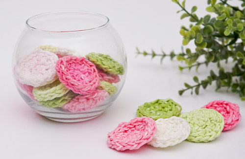 PlanetJune Accessories Eco-Friendly Cosmetic Rounds crochet pattern