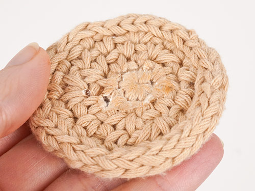 comparing cotton yarns for crocheted cosmetic rounds