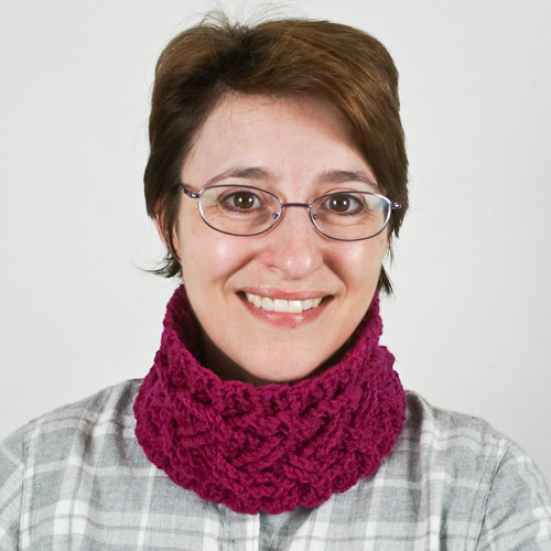 Cozy Cables Earwarmer crochet pattern by PlanetJune