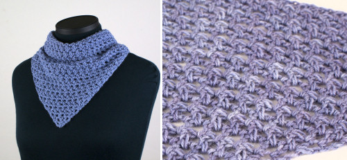 Cozy Mesh Triangular Shawl, a PlanetJune Accessories crochet pattern by June Gilbank
