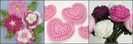 crocheted embellishments tutorial