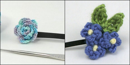 crocheted embellishments tutorial