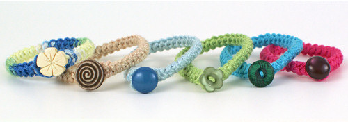 crochet braid bracelet pattern by planetjune