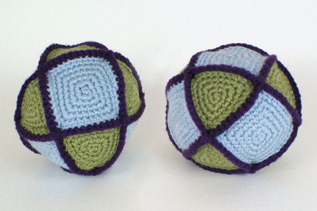 cuboctahedron geometric ball crochet pattern by planetjune