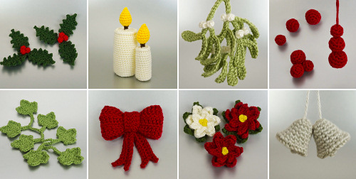 Christmas Decor Sets 1-4 crochet patterns by June Gilbank