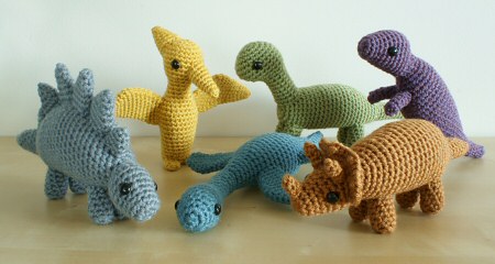 amigurumi dinosaur patterns by planetjune