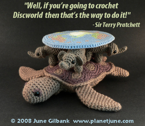 amigurumi discworld by planetjune