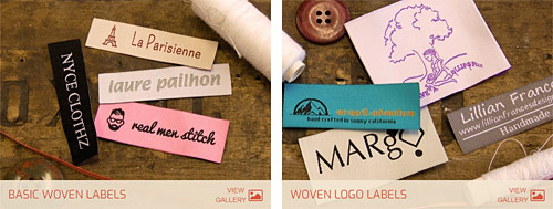 examples of labels from Dutch Label Shop
