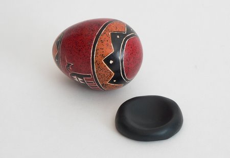 polymer clay egg stand
