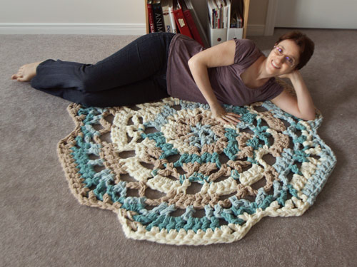 extreme crochet rug